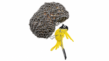 Beaded Birds and Nest