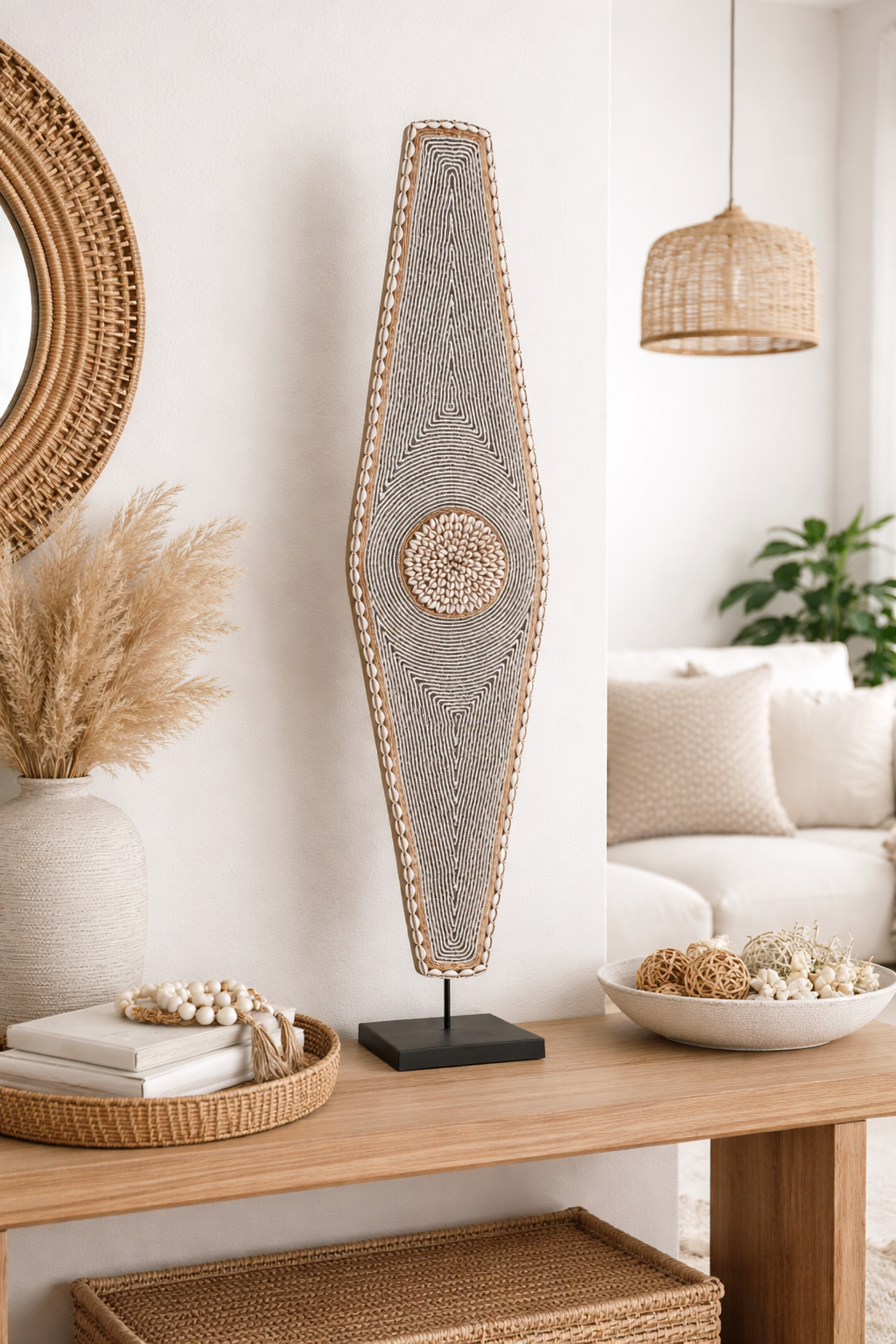 African Beaded King Shield