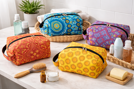 Shweshwe Toiletry Bags