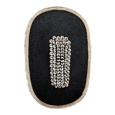 African Beaded Shield - Oval