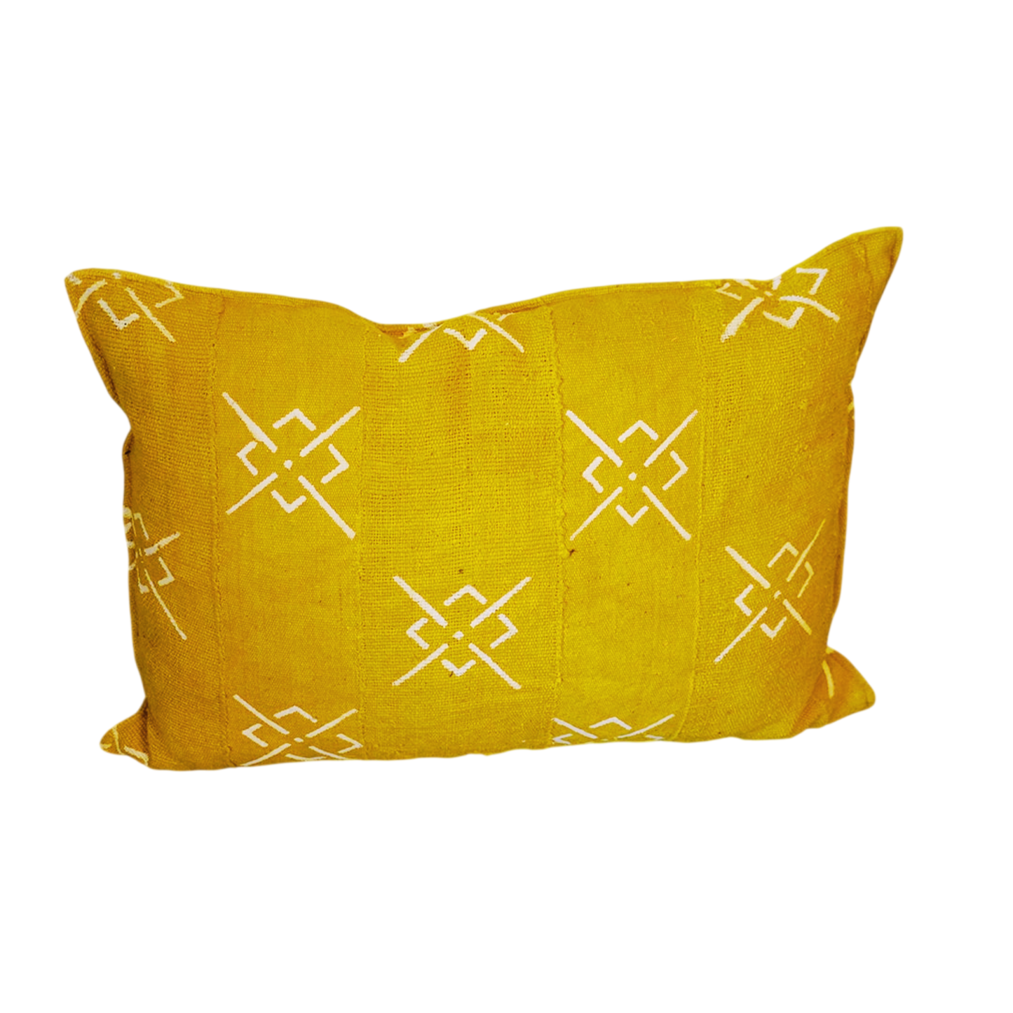 Mustard Salu-Mud Cloth Cushions