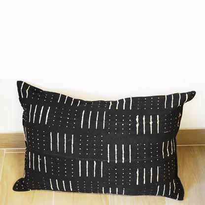 Black Salu-Mud Cloth Cushions