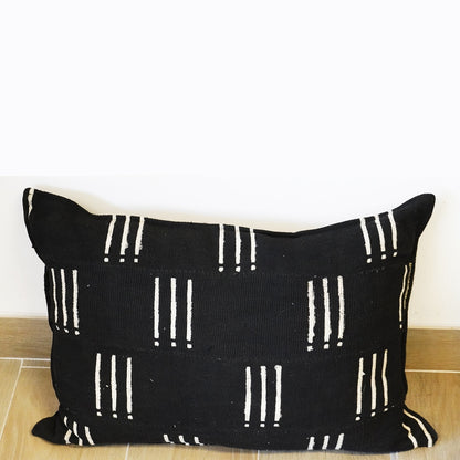 Black Salu-Mud Cloth Cushions