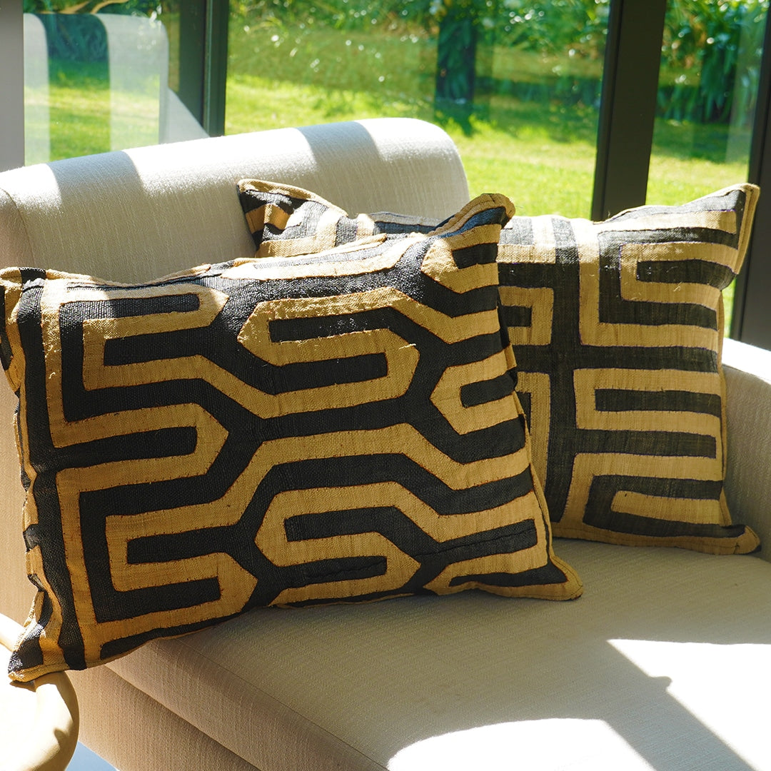 Brown Salu-Kuba Cloth Cushions