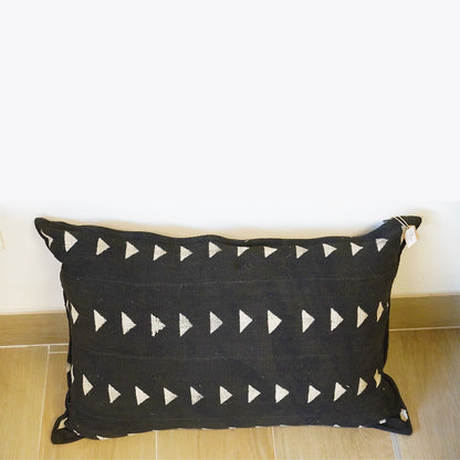 Black Salu-Mud Cloth Cushions