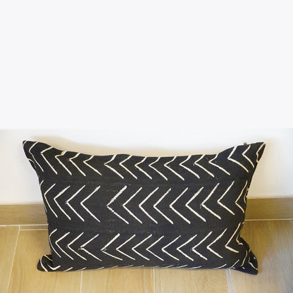 Black Salu-Mud Cloth Cushions