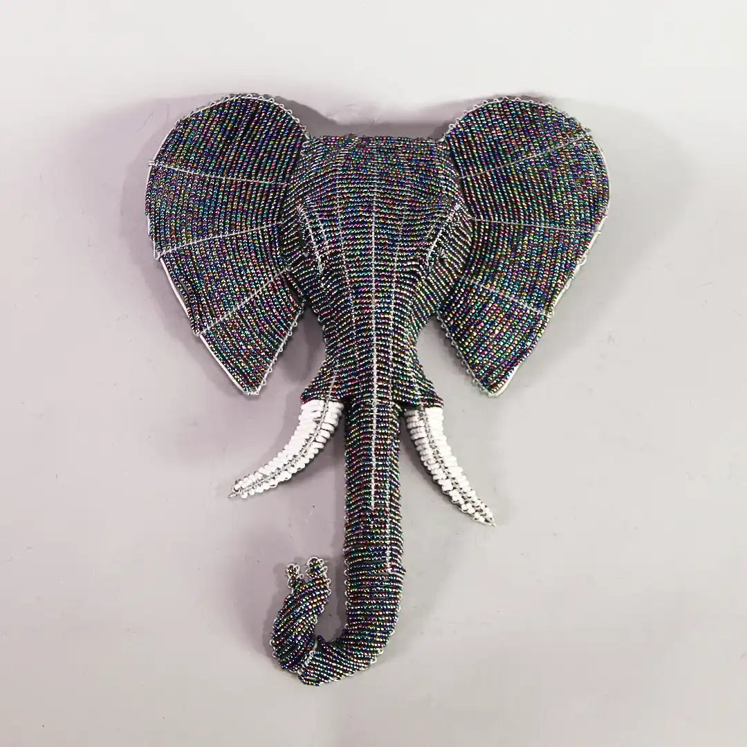 Beaded flat head elephant