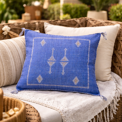 Moroccan Cactus Silk Pillow Cushion Cover