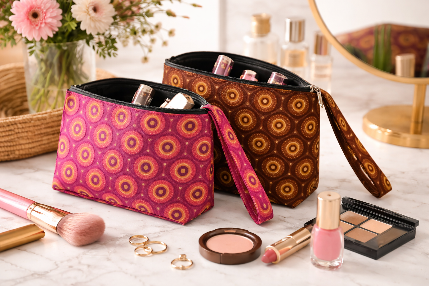 Shweshwe Make-up Bags