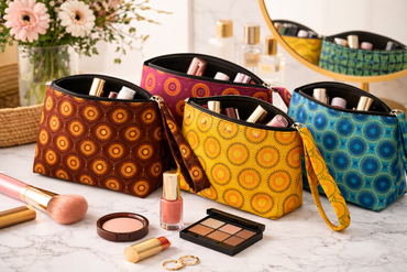 Shweshwe Make-up Bags