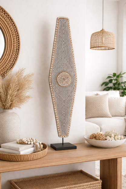 African Beaded King Shield