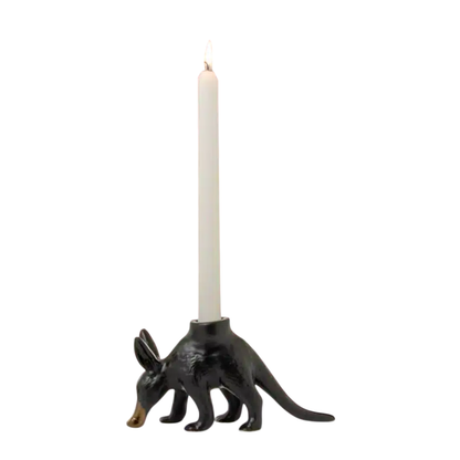 Aardvark Candlestick Holder
