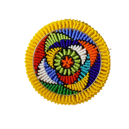 Beaded Coasters (Set of 6, all colours)