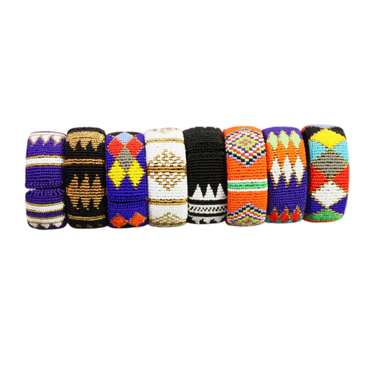 Beaded Thick Bangles