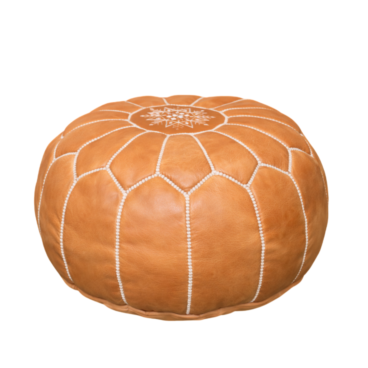 Moroccan Leather Pouf