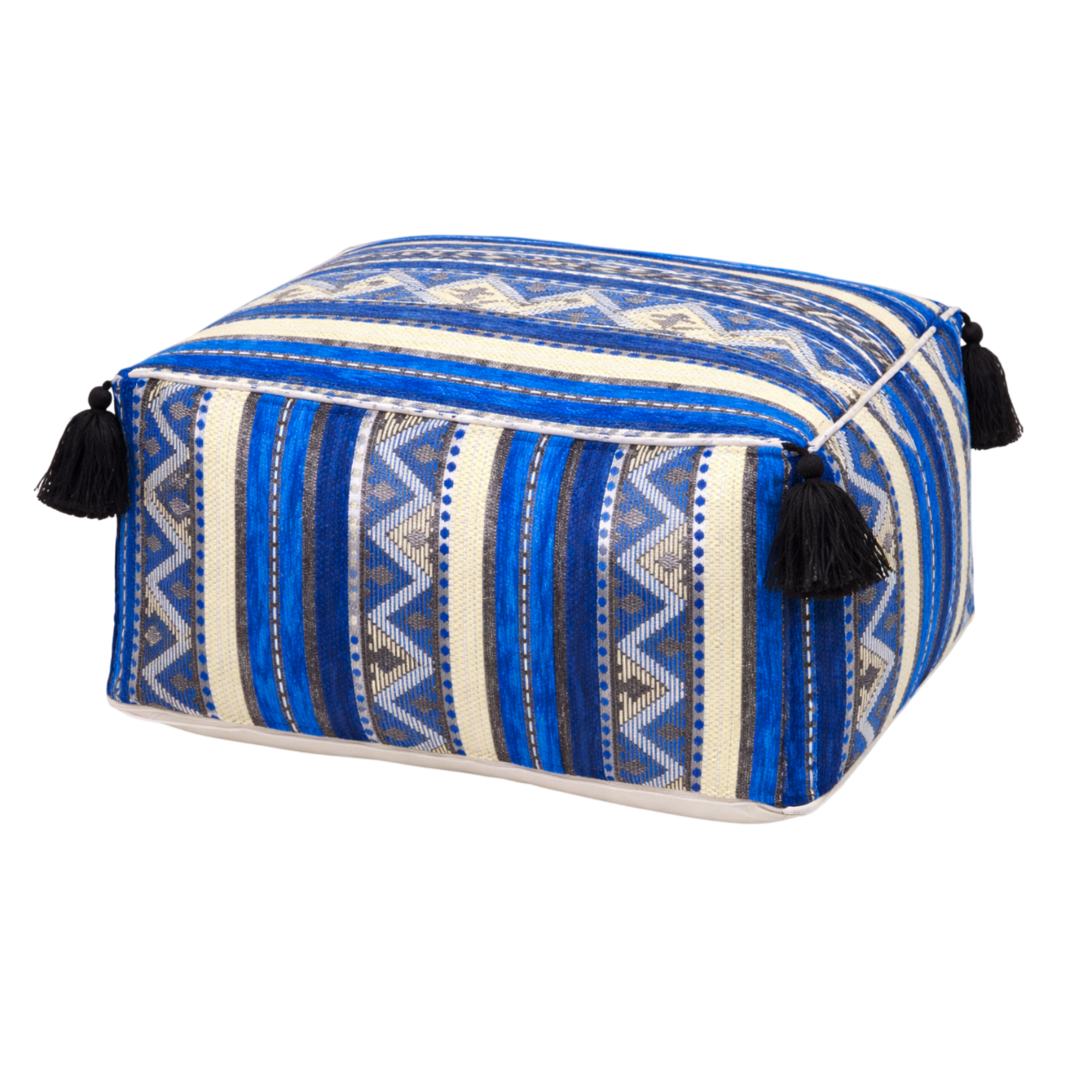 Sahara Geometric Floor Pouf