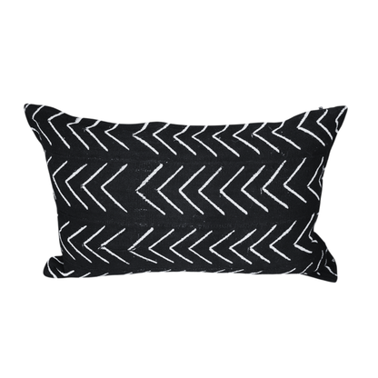 Black Salu-Mud Cloth Cushions