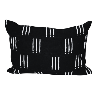 Black Salu-Mud Cloth Cushions