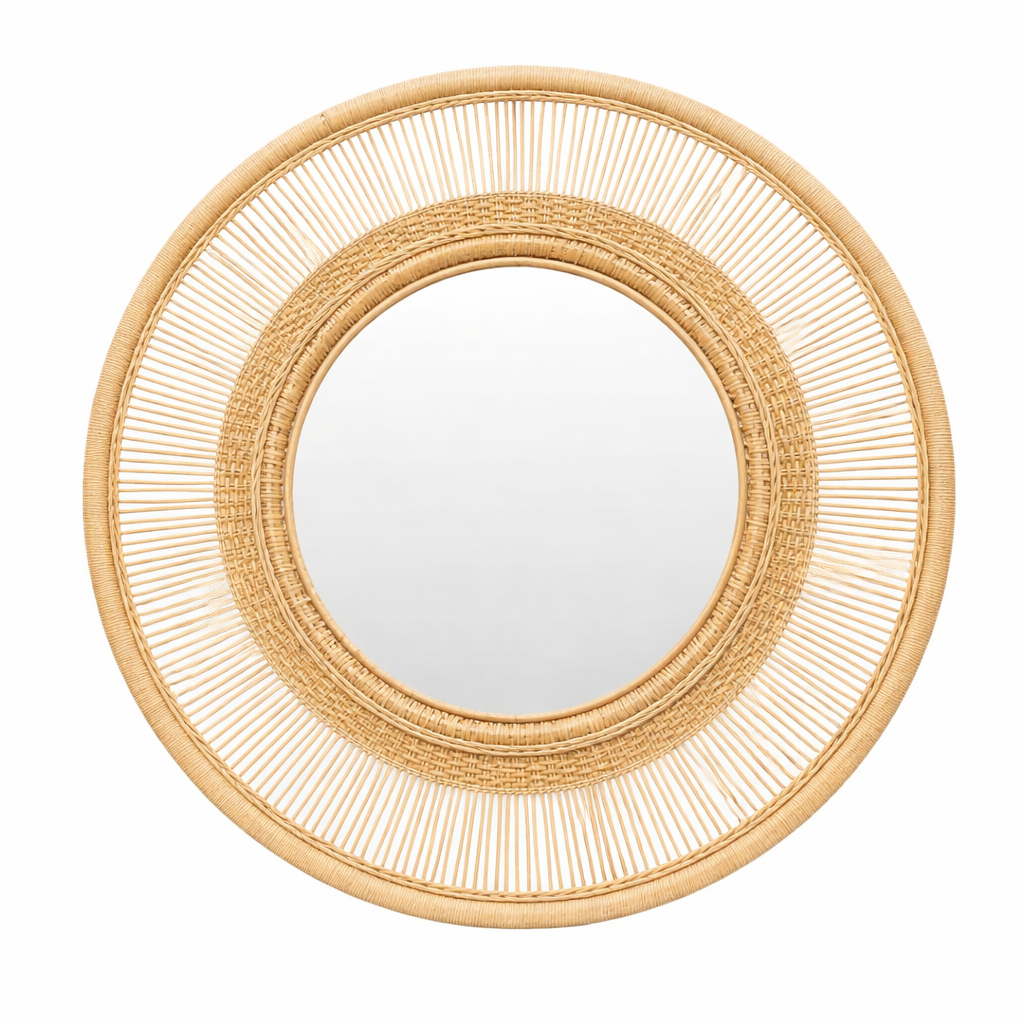 Solara Rattan Mirror