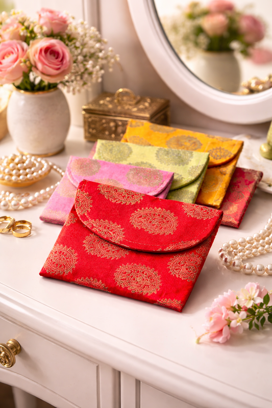 Paisley Silk Pouch
