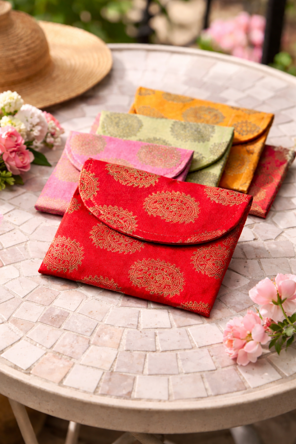 Paisley Silk Pouch