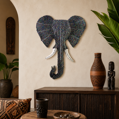 Beaded flat head elephant